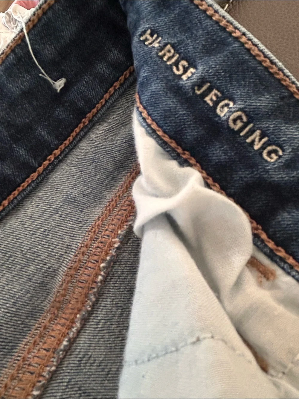 American Eagle Outfitters Dark Blue Stretch Jeggings